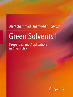 cover image of Green Solvents I